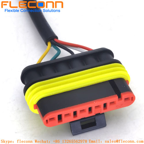 Amp 1.5 Series 6p Te Customization Waterproof Auto Wire Harness Connector
