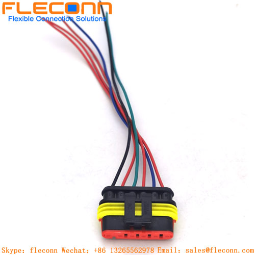 Arnés de cables de conectores impermeables AMP Superseal IP67 282090-1