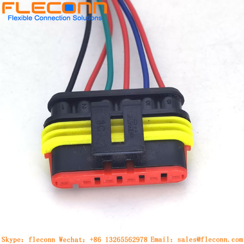 Arnés de cables de conectores impermeables AMP Superseal IP67 282090-1