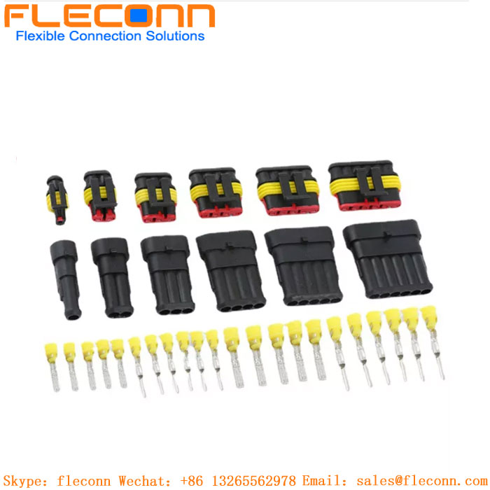 Arnés de cables automotriz impermeable del conector automotriz de la serie 2p 3p 4p 5p 6p de encargo del amperio 1,5 Superseal