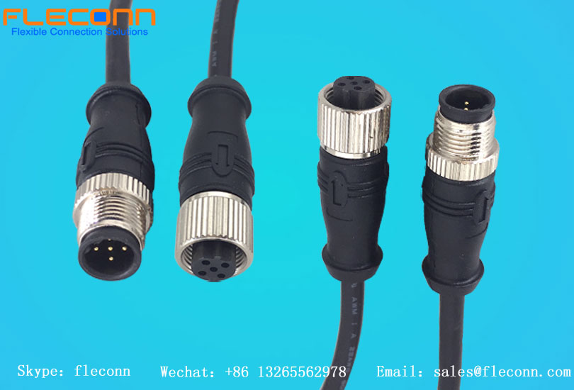 Cable conector M12 con codificación B