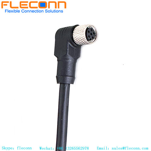 Cable conector M8 de 6 polos