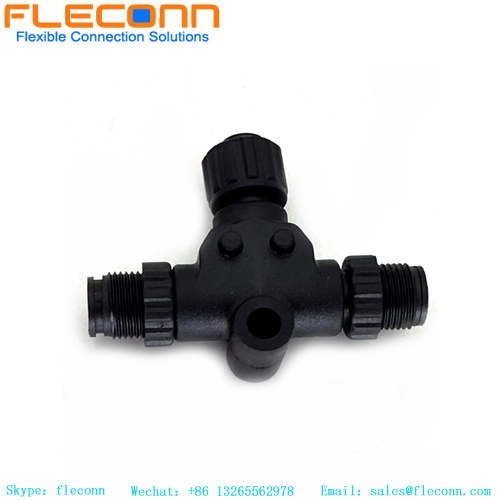 Adaptador divisor en T con codificación A M12 de 4 pines Divisores de sensor de enchufe M12