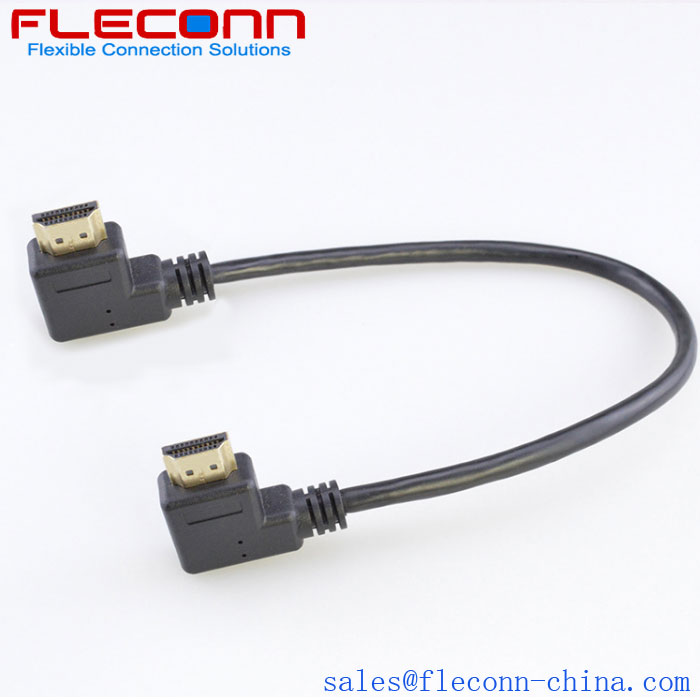 90 Degree Left Male-To-Male HDMI HD Cable