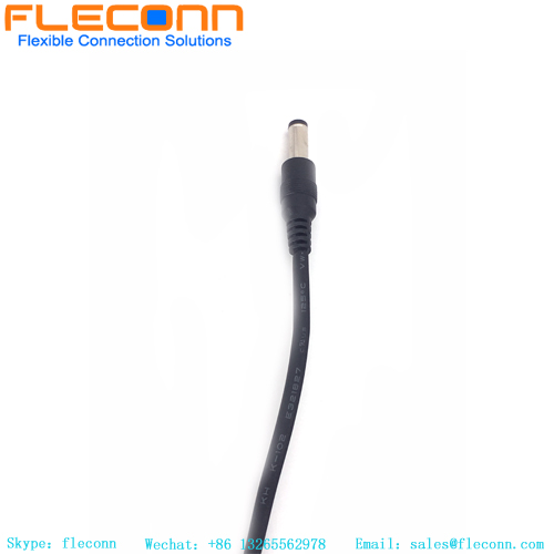 Cable de alimentación CC macho de extensión impermeable 5521