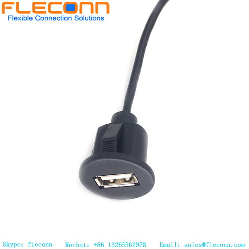 USB 3.0 Flush Panel Mount Extension Cable