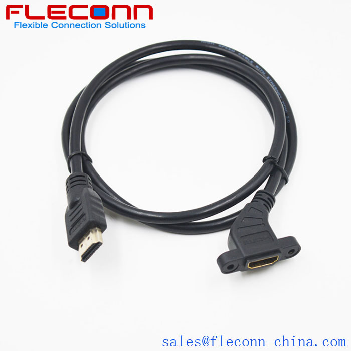 HDMI male to HDMI female with elbow side