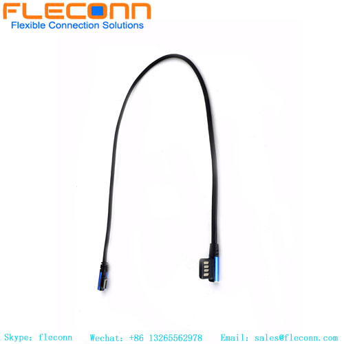 USB Double Sided Blind Plug To Type C Cable