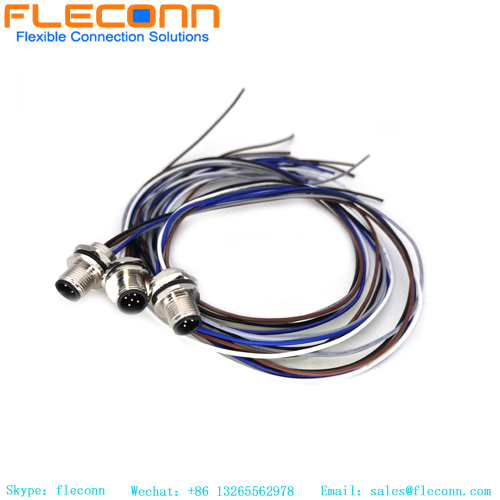 M12 5 Pos Rear Fastening Connector Wire Harness