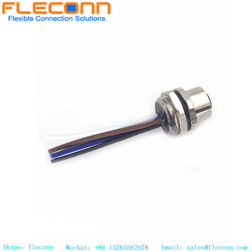 M12 5 Pin Panel Mount Connector Cable