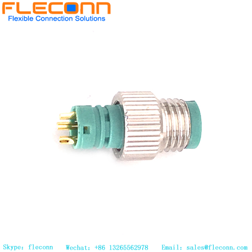 Conector de cable moldeado macho M8 de 3 pines