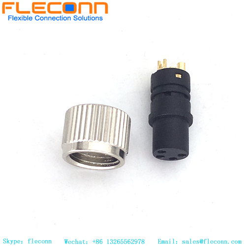 Conector moldeado hembra M8 de 4 posiciones