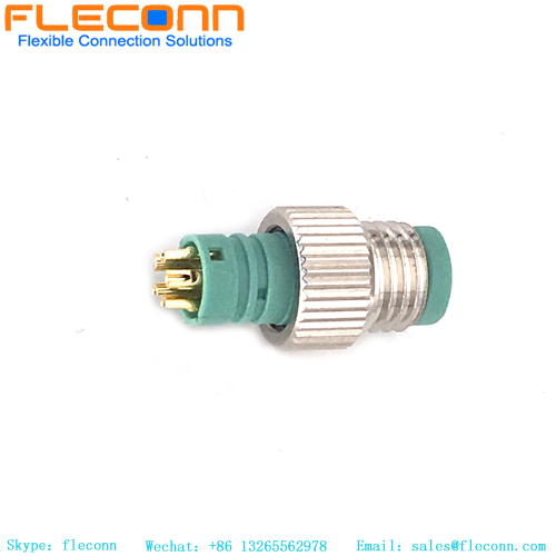 Conector de moldura de código B M8 macho de 5 pines