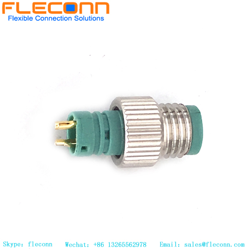 Conector de cable moldeado macho M8 de 3 pines