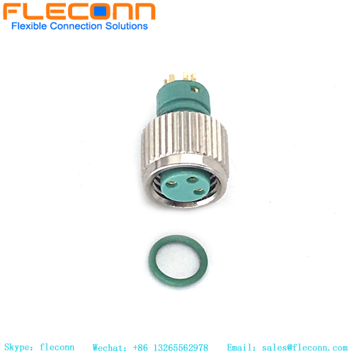 Conector de cable moldeado hembra M8 de 3 pines