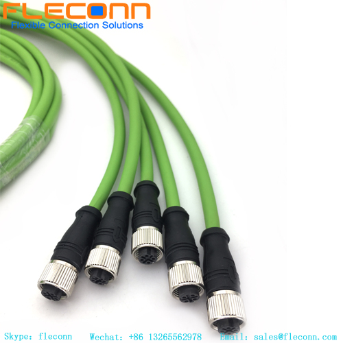 M12 4 Pin D-Coded Connector Cable
