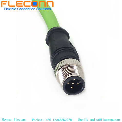 M12 5 Pin B-Coded Connector Cable