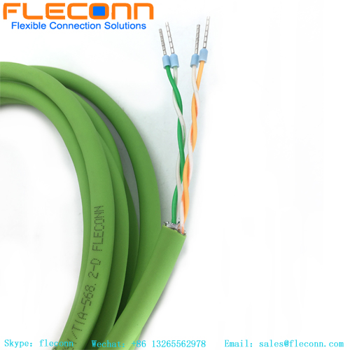M12 5 Pole Male Cable With Terminal