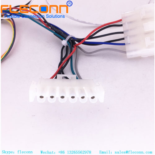 Pin personalizado del mazo de cables del conector de la serie 640585-1 de TE MATE-N-LOK de 6 pines