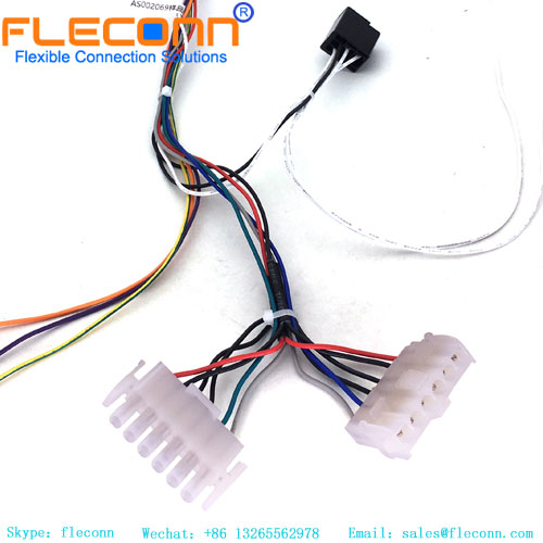 Custom TE 6 Pin Wire-to-Panel 926307-1 Connector Wire Harness