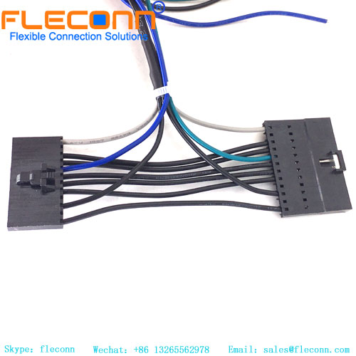 Custom TE AMPMOUD Male Series Connector Wire Harness