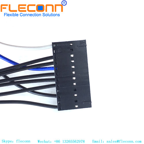 Arnés de cables del conector pin de 12 pines de paso de 2,54 mm, 1-104257-1, macho TE AMPMOUD