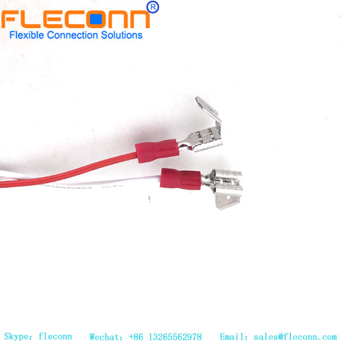 Cable conector de crimpado PiggyBack hembra de 6,4 mm tipo pala