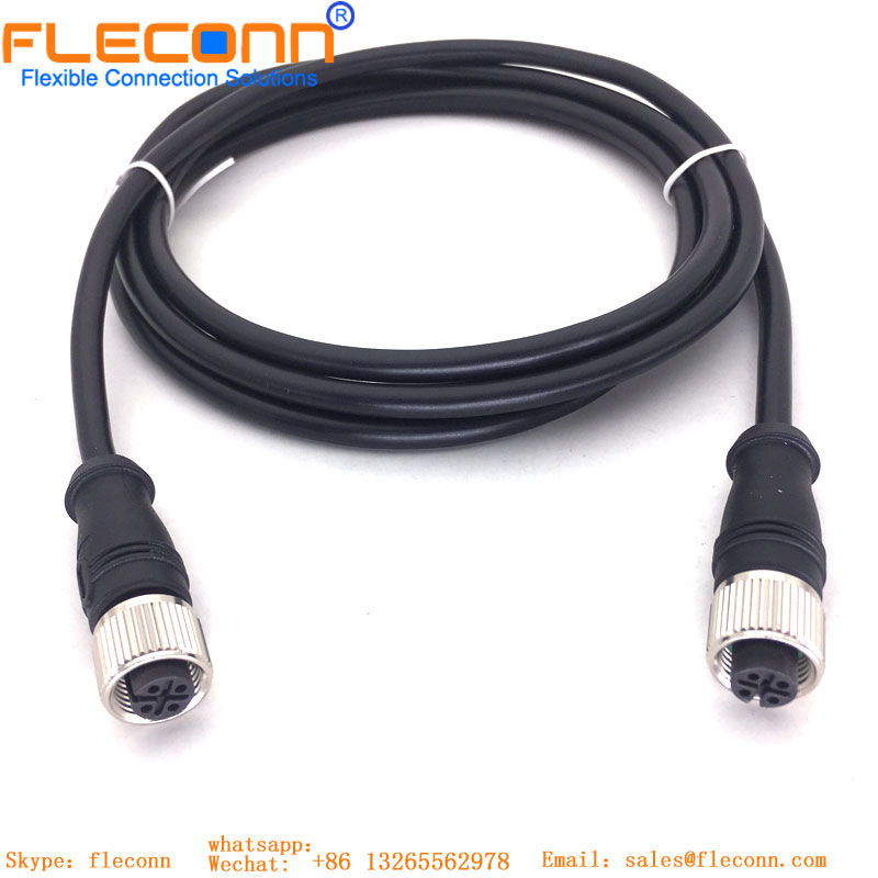 Cable macho M12 de 6 pines