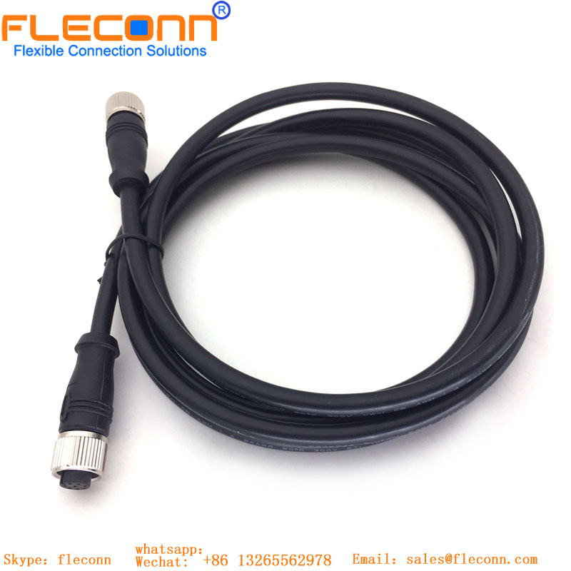 Cable macho M12 de 8 pines