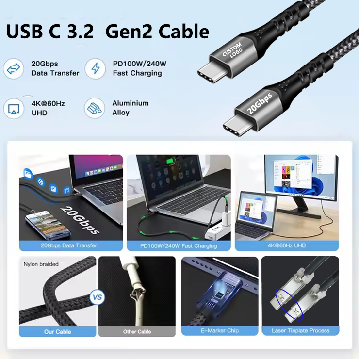 Cable de fecha USB personalizado